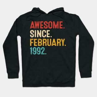 vintage february 1992 birthday Hoodie